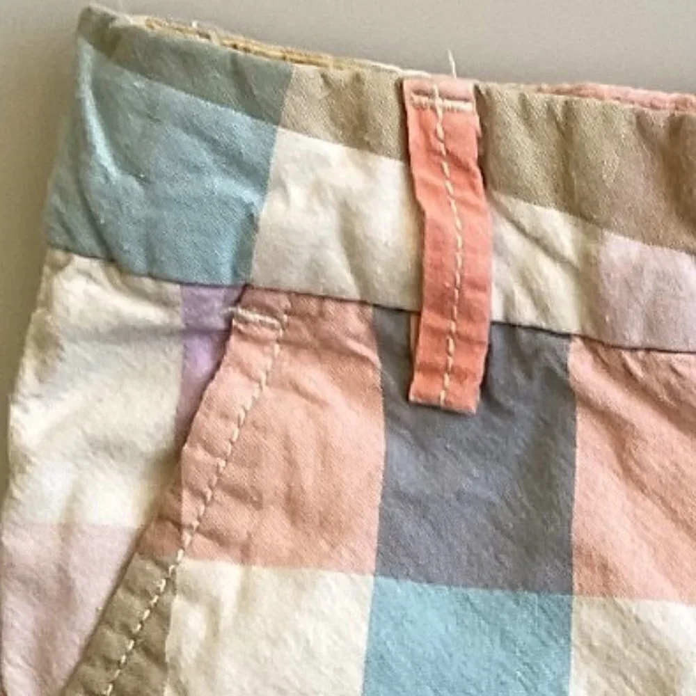 BABY GAP  PASTEL PLAID PREPPY SHORTS